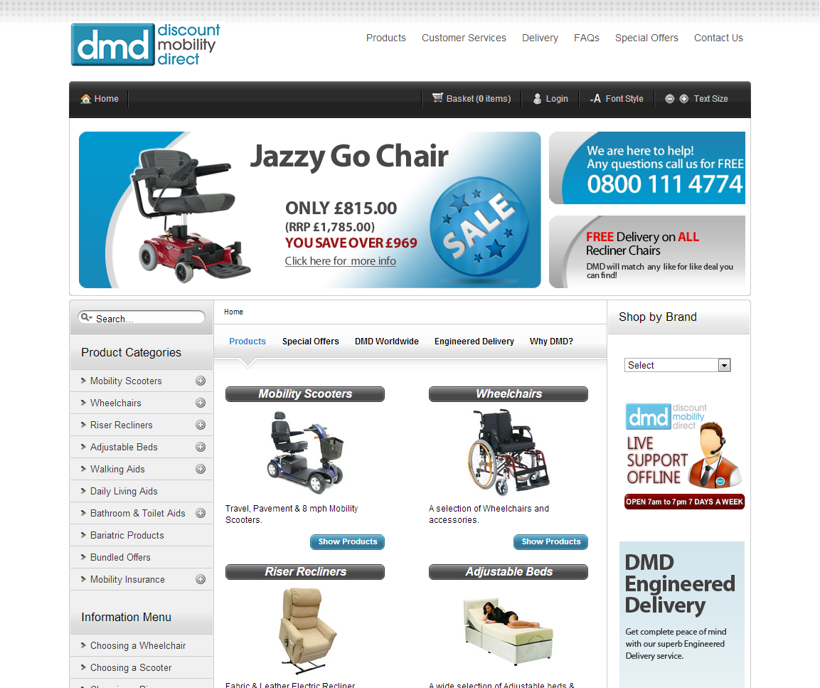 Clients eCommerce Site